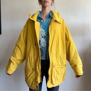Vintage 90s Banana Republic Hooded Raincoat